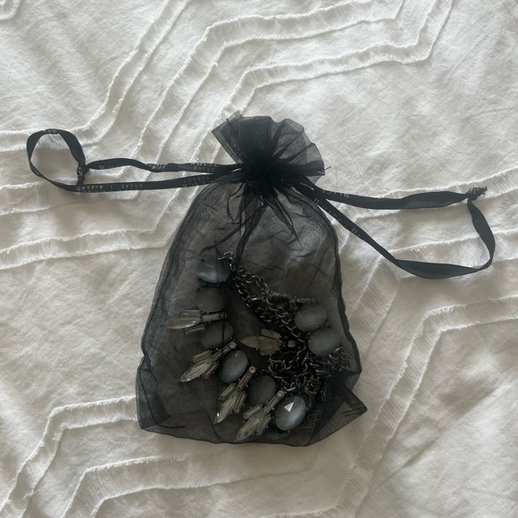 White House Black Market Crystal Statement Necklace - Picture 3 of 3